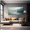thumbnail image 2 of Abstract Canvas Wall Art Hudson River Landscape Painting Wall Decor For Bedroom Livingroom Office, 2 of 6