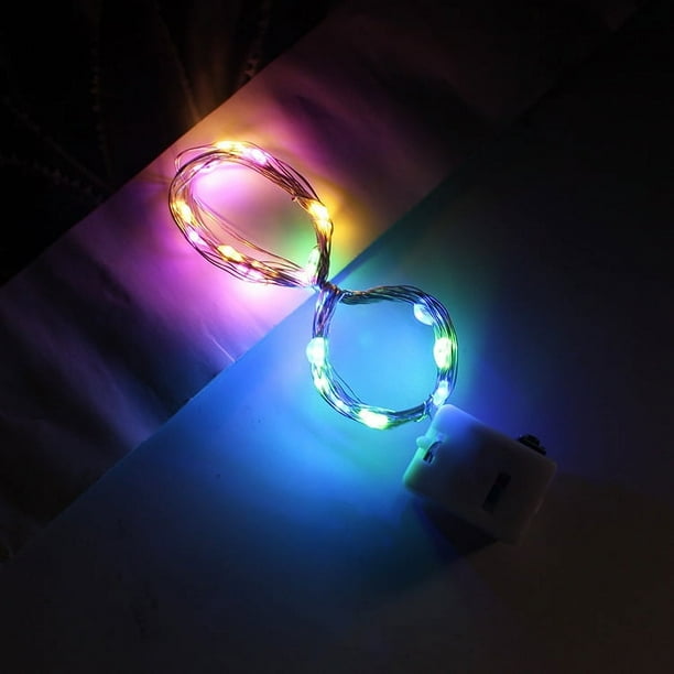 Cadena de luces LED de 50 cm, 70 cm, 1 m, 2 m, con destellos luminosos, de color blanco cálido, con ramo de pastel, cadena de luces decorativa
