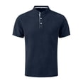 thumbnail image 2 of Breeze Polo Shirts for Men Short Sleeve Beer Belly Collared Textured Shirt Stretchy Quick Dry Golf Casual Cool Tops, L, 2 of 7