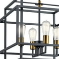 thumbnail image 3 of Kichler 43984BK Taubert 18" 4-Light Pendant in Black, 3 of 6