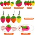 thumbnail image 4 of CUGBO 8 Pieces Acrylic Strawberry Dish Pot Scrubbers, Hand-Knitted Kitchen Washing Towel, Non-Scratch for Stainless Steel(Mixed Color), 4 of 7