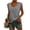 Gray, variant on Summer Sleeveless Women Solid Color V-Neck Casual Shirt Tops
