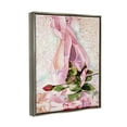 thumbnail image 3 of Stupell Ballet Dance Shoes Lace Pattern Sports Painting Gray Floater Framed Art Print Wall Art, 3 of 6