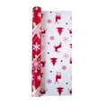 thumbnail image 2 of Dserfhy 1 Rolls Double-Sided Christmas Gift Wrap Paper Large Wrapping Paper with Tree Snowflake Reindeer Patterns Holiday Gift Packaging Supplies, 2 of 7
