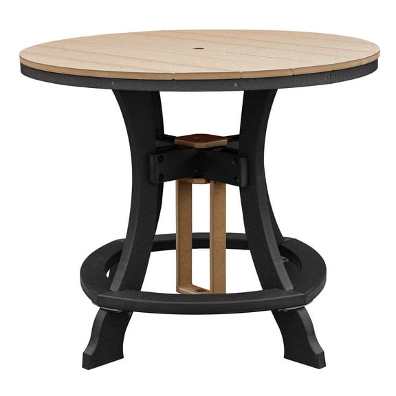 OS Home and Office Model Counter Height Round Table in Cedar with Black Base - N/A