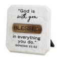thumbnail image 1 of LCP 40364 3.75 x 0.625 x 3.75 in. Copper Plaque Blessed Tabletop, 1 of 1
