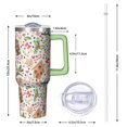 thumbnail image 2 of 40 Oz Xmas Elk Tumbler With Handle, Holiday Coffee Mug Cup, Christmas Day Present, 2 of 4