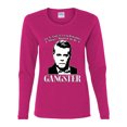 thumbnail image 2 of Wild Bobby, Rest In Peace Ray Liotta Movie Quote Always Wanted to be a Gangster Famous People Womens Graphic Long Sleeve T-Shirt, Fuschia, Small, 2 of 5