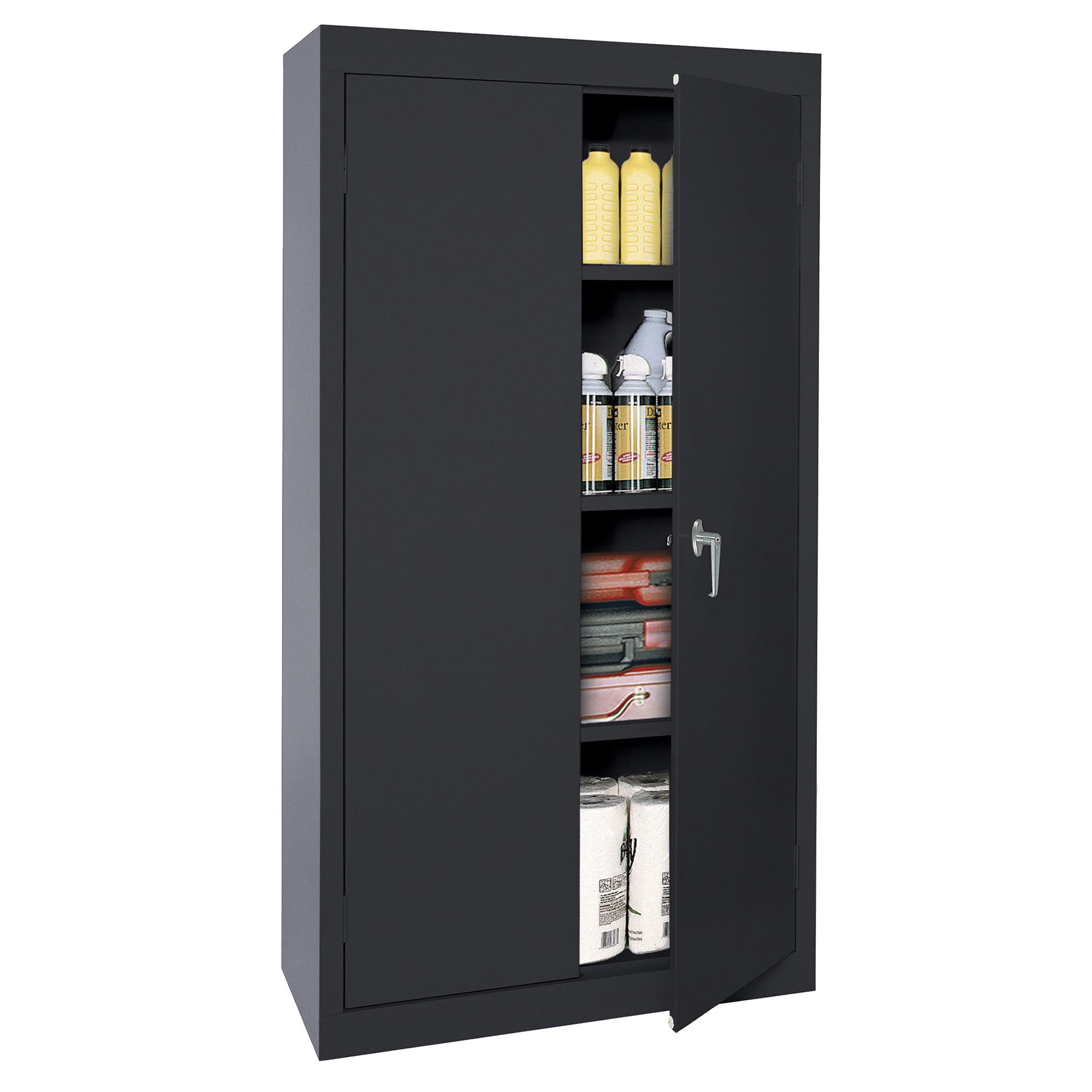Sandusky Braefell 20-Gauge Welded Steel Garage Storage Cabinet, Black
