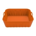 thumbnail image 2 of Freidora de aire de silicona, bandeja para hornear para horno ecológica, reutilizable para el hogar (naranja) Likrtyny Para estrenar, 2 of 7