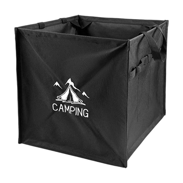 Caja organizadora plegable para camping con compartimento de almacenamiento portátil para utensilios de cocina al aire libre y equipo de camping.Cesta utilitaria plegable para suministros de cocina,