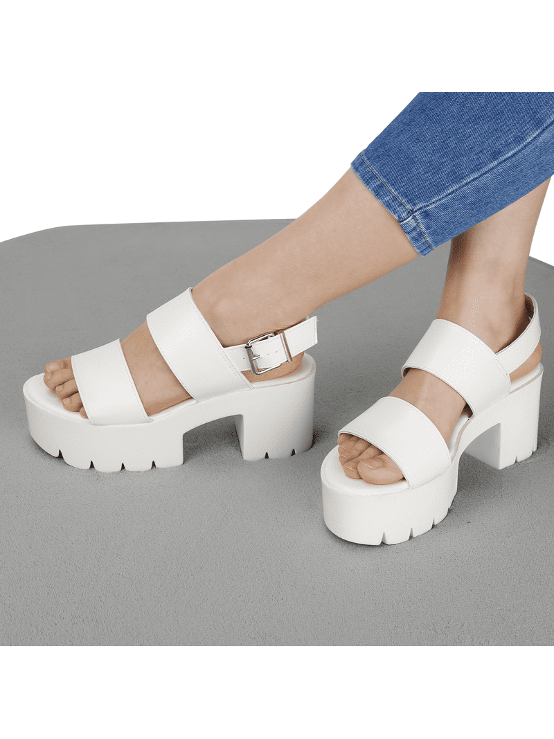 READYSALTED Women's Cleated Chunky Platform Sandals in Open