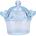 thumbnail image 3 of ABPETE 12 Pieces Crown Candy Boxes, Candy Boxes Transparent Crown Candy Box Fillable Storage Boxes Party Favor Boxes for Candies Chocolates Dessert Wedding Birthday Baby Shower Party (Blue), 3 of 16