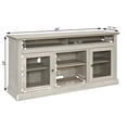 thumbnail image 3 of DEALTOPS Modern TV Stand Media Console Center with Open and Closed Space for TVs Up to 65'', Stone Gray, 3 of 7