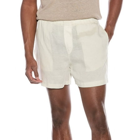 Onia mens Home Linen-Blend Short, s, Beige