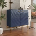 thumbnail image 2 of Clihome Modern Accent Storage Cabinet with 2 Doors, Buffet Sideboard, Blue, 2 of 6