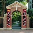 Blue Graduation Decorations Class Of 2024 Congrats Grad Porch Banner