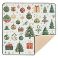 thumbnail image 6 of WOBOGO Christmas Elements Clipart Baby Playmats Extra Large Waterproof Rollable Activity Pads for Toddlers 50×50inch, 6 of 7