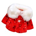 thumbnail image 2 of Hicidod Baby Girl Fleece Jackets Winter Faux Fur Fuzzy Cute Warm Coats Thick Outwear Furry Toddler Jackets, 2 of 6