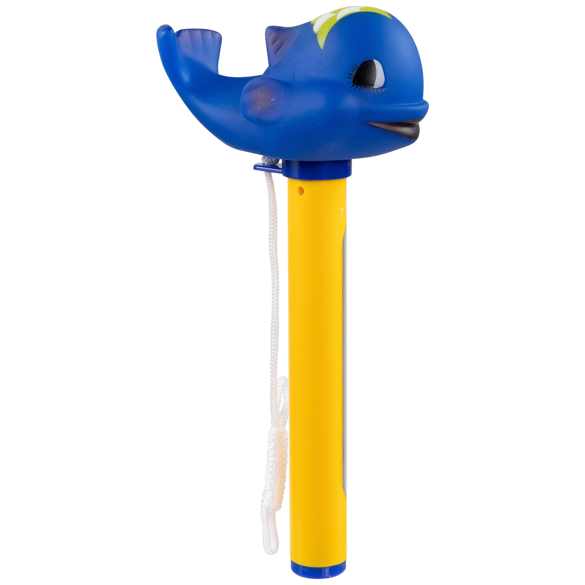 9" Blue Whale Floating Swimming Pool Thermometer with Cord