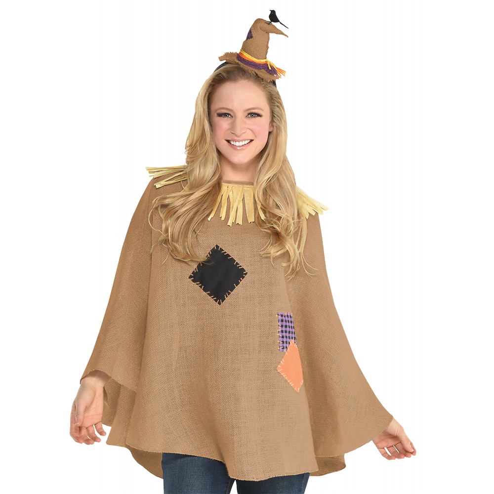 Scarecrow Poncho Adult Costume Standard