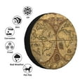 thumbnail image 4 of Goofa World Map1 Pattern Universal Tire Cover for Jeep, SUV, Truck, and Trailer – Waterproof, UV-Resistant,Easy to Install, Fits 14"-17" Tires-17 inch, 4 of 6