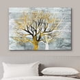 thumbnail image 3 of wall26 Canvas Print Wall Art Watercolor Pastel Gold White Forest Tree Nature Wilderness Illustrations Modern Art Rustic Decorative Relax/Calm for Living Room, Bedroom, Office - 12"x18", 3 of 5