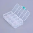 10pc Organizer Storage Plastic Box Adjustable Dividers Boxes Rectangle ...