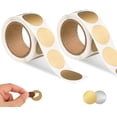 thumbnail image 1 of HNZHSL Etiquetas Adhesivas para Rascar 2 Rolls, Circulares para Tarjetas Autoadhesivas DIY, 600 Uds Pegatinas Redondas para Rascar para Promociones, Juegos de Rifam, Bodas, Fiestas, 1 of 7