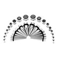 thumbnail image 1 of Mightlink 36Pcs Ear Stretching Tapers Kit Stainless Steel Ear Gauges Body Piercing Jewellery, 1 of 7