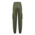 thumbnail image 5 of Cargo Pants for Women, Drawstring Elastic Low Waist Y2k Parachute Pants Cargo Pants Women Baggy with Pockets Green XL, 5 of 7