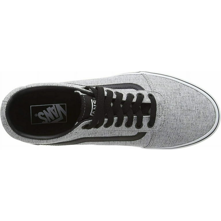 Vans Ward Textile Gray White Men s Classic Skate Shoes Size 16