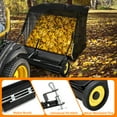 thumbnail image 4 of 44-Inch Tow Behind Lawn Sweeper – Heavy Duty Leaf & Grass Collector – Large 18 Cu.Ft Container – Adjustable Sweeping Height – Easy Dumping Rope – Compatible with Riding Mowers, 4 of 7