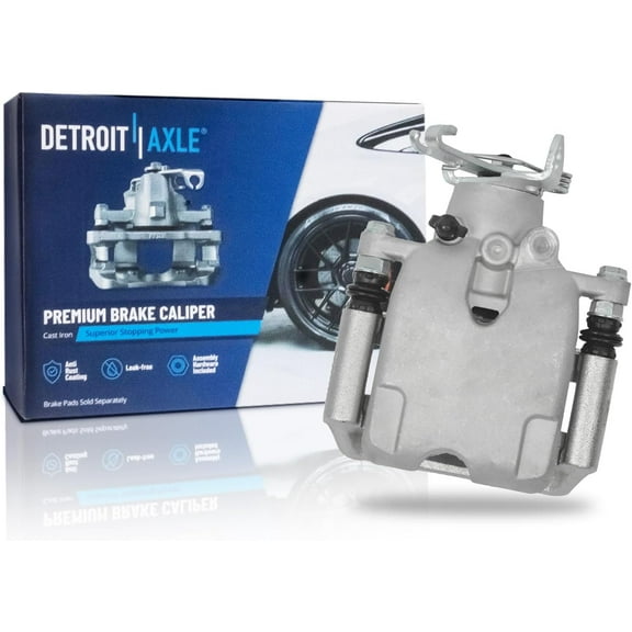 Detroit Axle - Rear Left Brake Caliper for Chevrolet Impala Limited Malibu Buick LaCrosse Regal Cadillac XTS Saab 9-5, Driver Side Disc Brake Caliper with Bracket Replacement