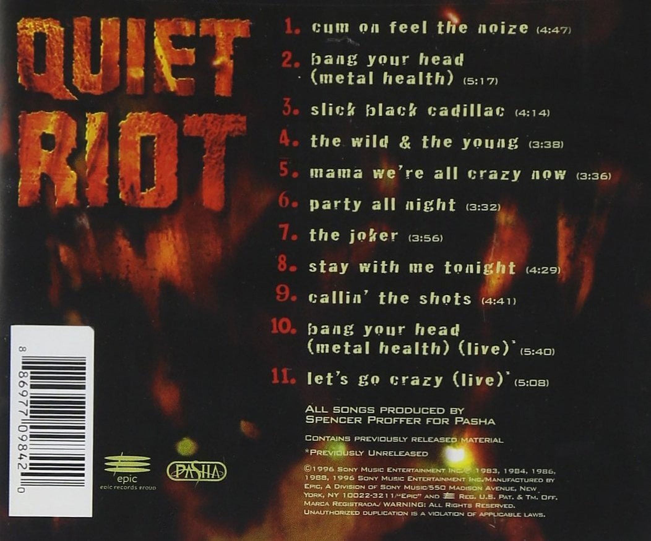 Quiet Riot - Greatest Hits - Music & Performance - CD - Walmart.com