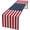 Flagwhite-1, variant on Red Line Black Table Runner July 4th Rustic American Firefighter USA Flag Seasonal Dinner Runner for Farmhouse Home Kitchen Dining Holiday Party Independence Day Decor 13x108in