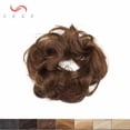 thumbnail image 3 of SEGO Messy Human Hair Bun Extensions Straight/Curly Fake Hair Bun Hairpiece for Updo Style Chignon for Women Donut Ponytail, 3 of 6