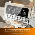 thumbnail image 3 of Mcilpoog Espresso Machine with Milk Frother，Semi Automatic Coffee Machine with Grinder,Easy To Use Espresso Coffee Maker with 5.5 inch Large Screen,15 Bar Pressure Pump,PID Temperature Control.（TC530）, 3 of 6