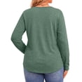 thumbnail image 4 of Fantaslook Lace Plus Size Tops for Women Long Sleeve V Neck Blouses Fall Tunic Shirts L-5XL, 4 of 9