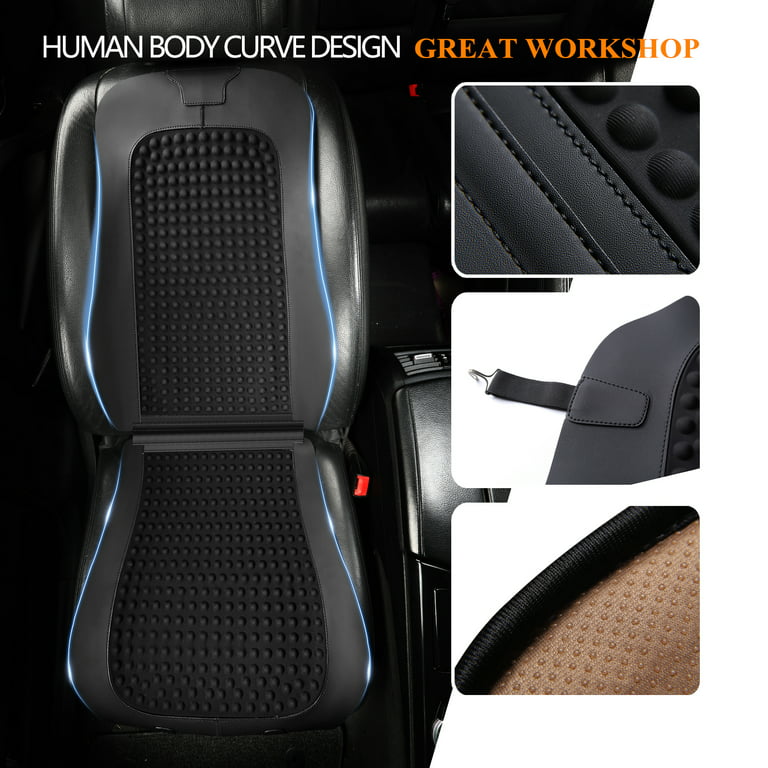Gel Car Seat Cover Cooling Comfortable Massage Cushion Black
