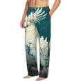 thumbnail image 6 of Sikiie Tropical Parrot Floral Artwork Pajama Pants Men, PJ Bottoms, Sleep & Lounge Pants-Medium, 6 of 6