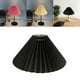 Abat-jour Plissé Style Coréen E27 Clip sur Tissu pour Chevet Chambre Lampadaire Noir – image 5 sur 7