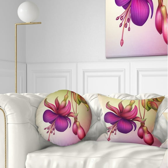 Designart 12" x 20" Green Polyester Throw Pillow