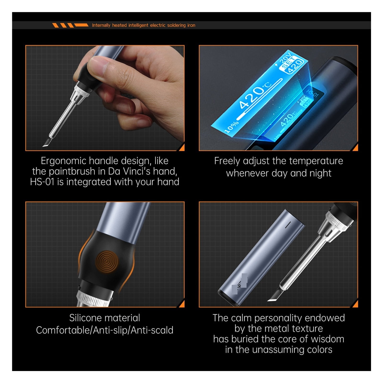 Welding Equipment, ,Smart Soldering Iron ,65W Adjustable Constant Temperature Portable Soldering Electric Iron Station Welding Tools ,Portable