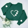 thumbnail image 2 of SXcggal St Patricks Day Sweatshirt Girl 2025 St Patrick'S Day Print Pullover Sweatshirts Crewneck Shirts Long Sleeve Outfits Leisure Fashionable Handsome Baby Tops, 2 of 7