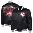 thumbnail image 3 of Men's Starter  Black Atlanta Hawks Triangle Full-Snap Varsity Jacket, 3 of 3