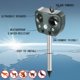 thumbnail image 2 of Solar Ultra Sonic Bird Dog Snake Scarer Sensor infrarrojo Repelente de animales Sywqhk Libre de BPA, 2 of 6