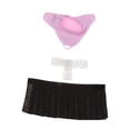 thumbnail image 2 of Traje de muñeca a escala 1/6 para niña, ropa, accesorios de cosplay, decoración de disfraces de muñeca, trajes de muñeca para muñecas de 12 pulgadas conjunto top violeta, 2 of 10