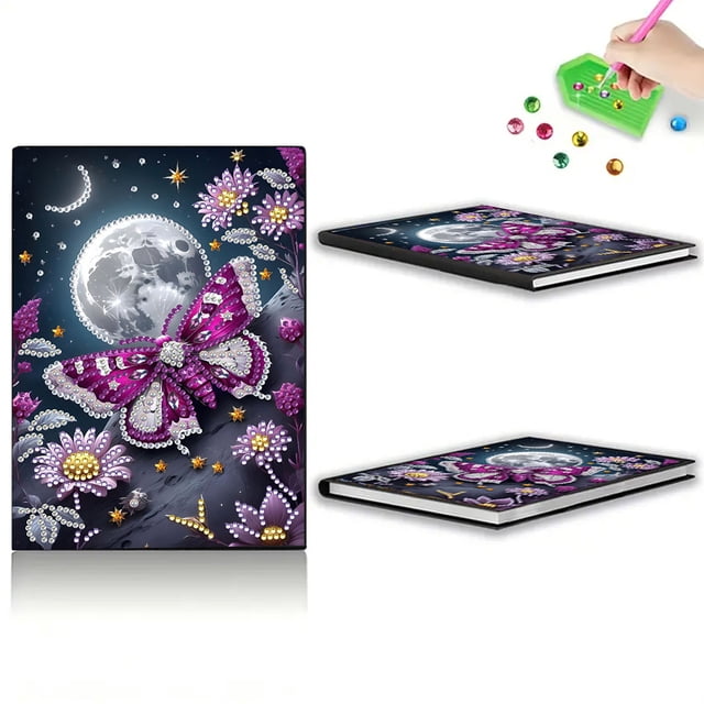 Cuaderno Pintura Diamantes Con Forma Especial para Bricolaje 60 Páginas