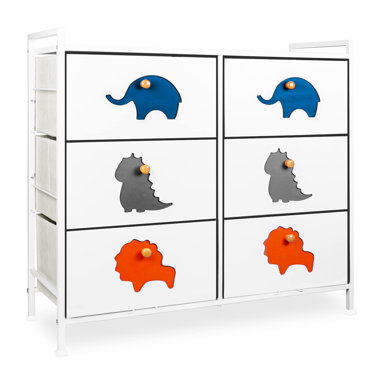 Sengroce Baby Dresser with 6 Drawers, Cute and Durable Dresser for Kids